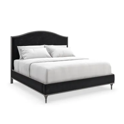 Fontainebleau Platform Bed Sea Smoke Leaf