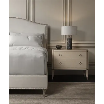 Fontainebleau Platform Bed Oracle Silver Leaf
