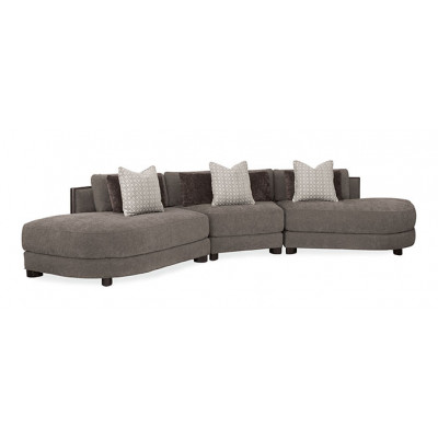 Modern Streamline Commodore Sectional 1 Sectional