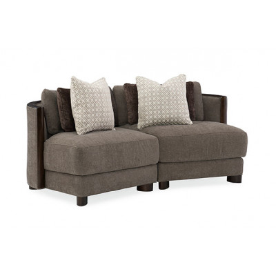 Modern Streamline Commodore Sectional 2 Sectional
