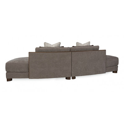 Modern Streamline Commodore Sectional 3 Sectional