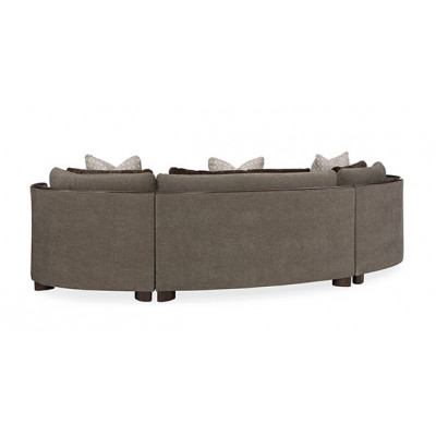 Modern Streamline Commodore Sectional 4 Sectional