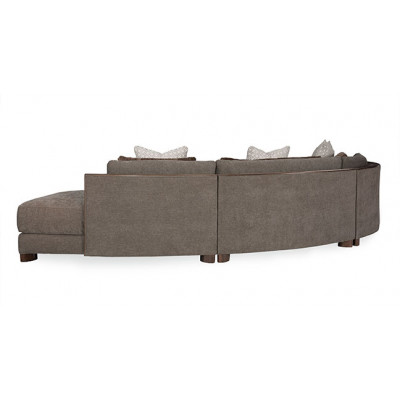 Modern Streamline Commodore Sectional 5 Sectional