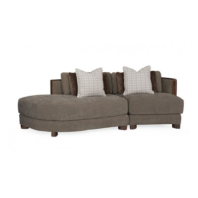 Modern Streamline Commodore Sectional 8 Sectional