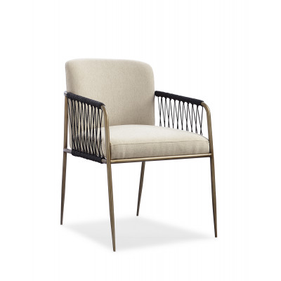 Remix Woven Dining Chair Bronze Gold Metal
