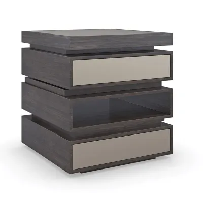 La Moda End Table Sepia