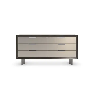 La Moda Dresser Dresser Sepia, Smoked Stainless Paint