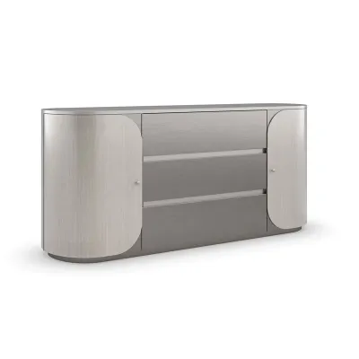 Da Vita Duo Dresser Dresser Thunder, Smoked Stainless Paint