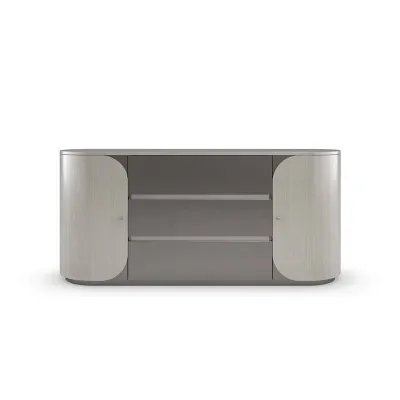 Da Vita Duo Dresser Dresser Thunder, Smoked Stainless Paint