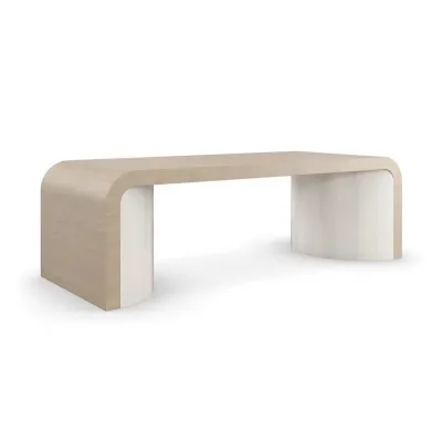 Movement Cocktail Table Sun Drenched Oak, Textured Adobe