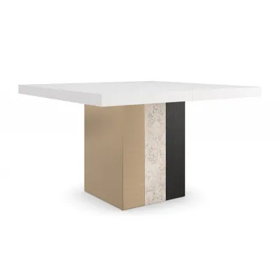 Unity Dark Dining Table Burnished Adobe, Cinder, Lucent Bronze Metallic