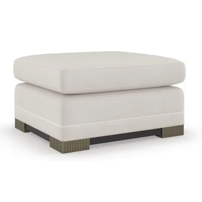 Deep Retreat Ottoman Dark Chocolate, Silver Shadow