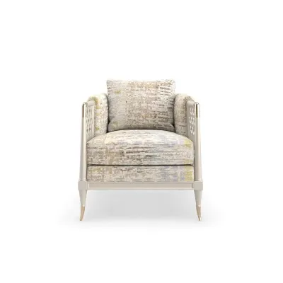 Lattice Entertain You Chair Soft Silver Paint
