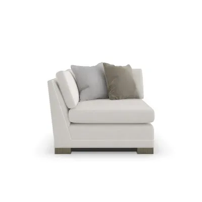 Deep Retreat Corner Sectionals Dark Chocolate, Silver Shadow