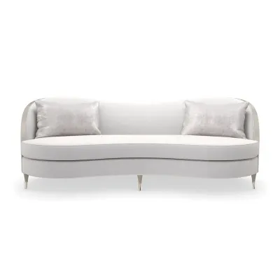 Center Pointe Sofa Sparkling Argent, Whisper Of Gold