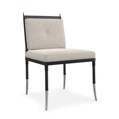 Athena Chair Graphite, Brushed Gold