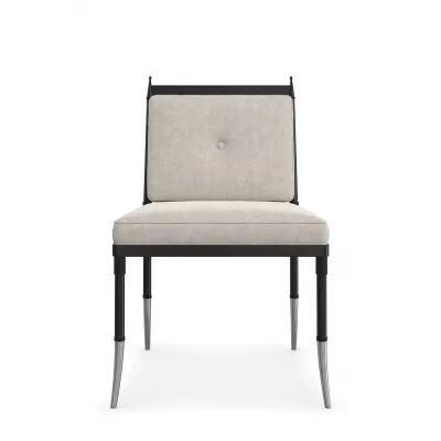 Athena Chair Graphite, Brushed Gold