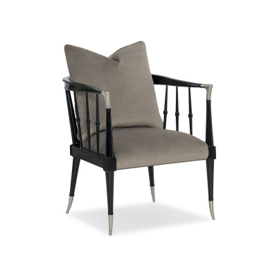 Caracole Upholstery Black Beauty Chair