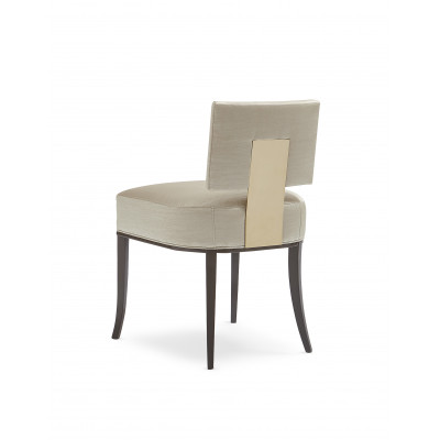 Reserved Seating Side Dining Chair Seal Skin, Whisper Of Gold