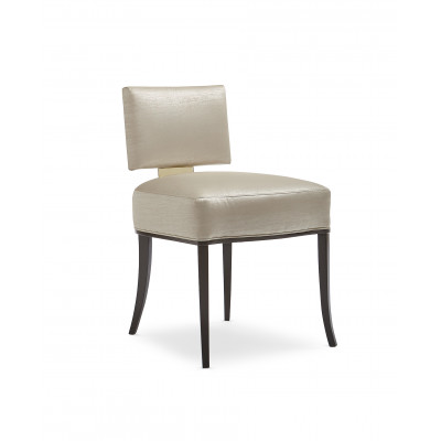 Reserved Seating Side Dining Chair Seal Skin, Whisper Of Gold