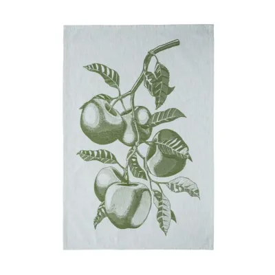 Fruits Forest Green Large Set of 2 Kitchen Towels 27.5'' X 19.75''