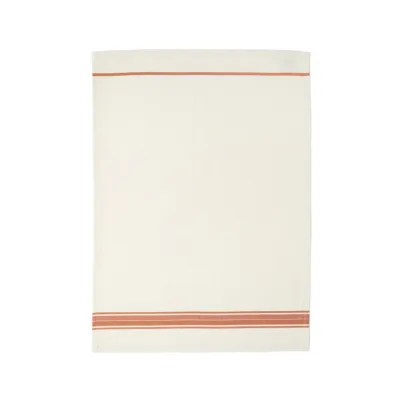 French Stripes Orange Set of 2 Kitchen Towels 27.5'' x 19.75''