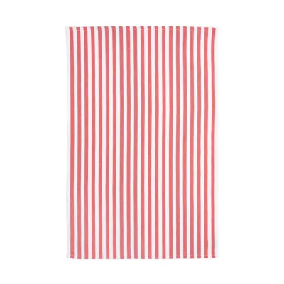Stripes Classic Red Set of 2 Kitchen Towels 27.5'' X 19.75''