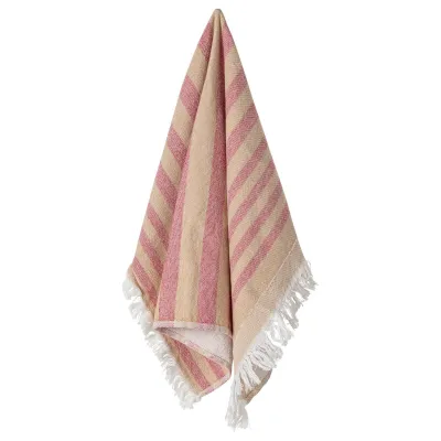 Terry Stripes Caramel-Classic Red Kitchen Towel Terry 27.5'' x 19.75''