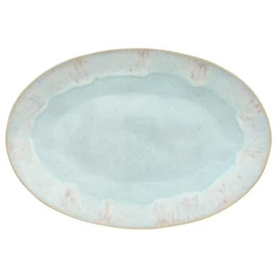Eivissa Sea Blue Oval Platter 17.5'' x 12'' H2''