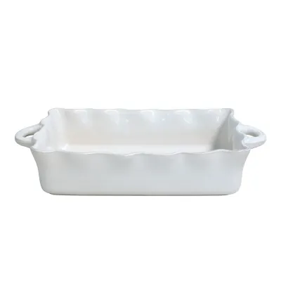 Cook & Host White Footed Plate D8'' H6.5''