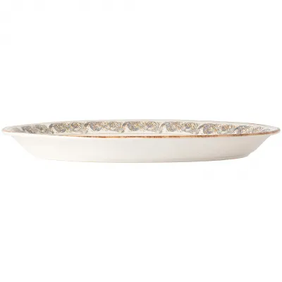 Sardegna White/Blueberry Oval Platter 46 Cm | 18"