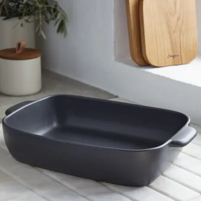 Pacifica Seed Grey Rectangular Baker 16'' x 10.5'' H3.25''