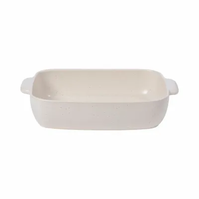 Pacifica Vanilla Rectangular Baker 16'' x 10.5'' H3.25''