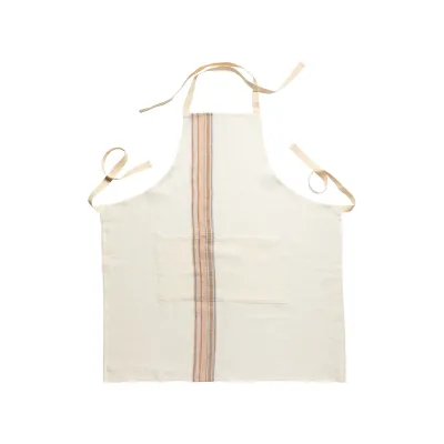 Carmela Caramel-Cream Kitchen Apron 30.75'' x 28''
