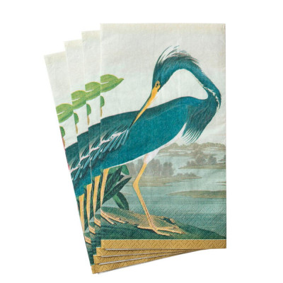 Audubon Birds Paper Guest Towel/Buffet Napkins, 15 Per Pack