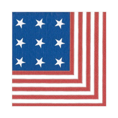 Star Spangled Paper Luncheon Napkins, 20 Per Pack