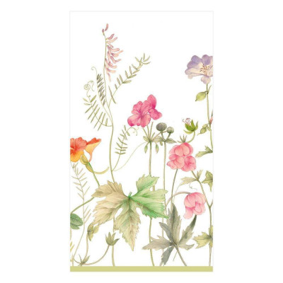 French Floral Paper Guest Towel/Buffet Napkins, 15 Per Pack
