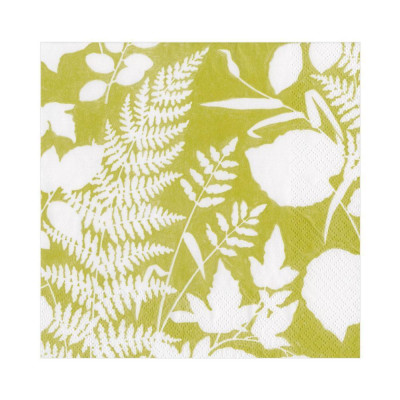 Modern Fern Paper Luncheon Napkins Lime, 20 Per Pack