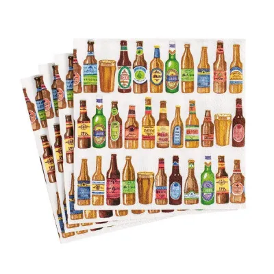 99 Bottles Boxed Paper Cocktail Napkins, 40 Per Box