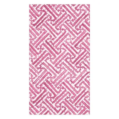 Fretwork Paper Guest Towel Napkins in Fuchsia, 15 per Package