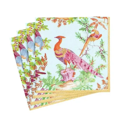 Chelsea Birds Paper Luncheon Napkins in Celadon, 20 Per Pack