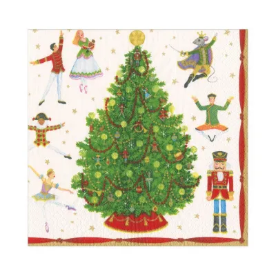 Nutcracker Ballet Paper Luncheon Napkins, 20 Per Pack