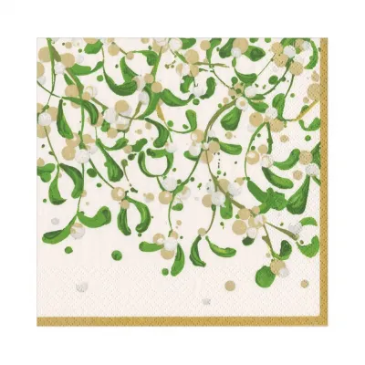 Modern Mistletoe Paper Luncheon Napkins, 20 Per Pack