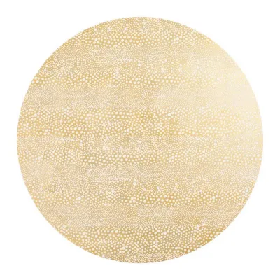 Pebble Gold Lacquer Placemat 15" Round