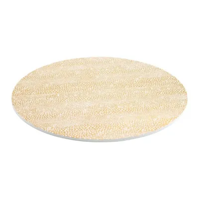 Pebble Gold Lacquer Placemat 15" Round