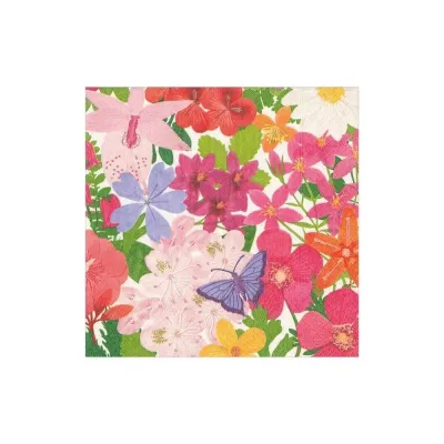 Halsted Floral Boxed Paper Cocktail Napkins, 40 per Box