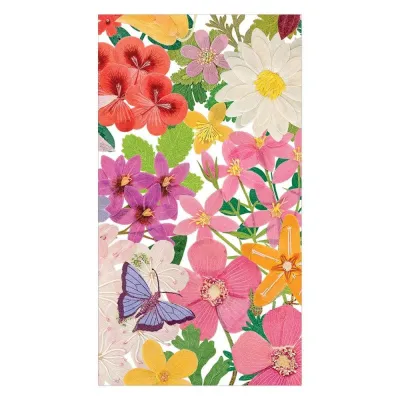 Halsted Floral Paper Guest Towel/Buffet Napkins, 15 Per Pack