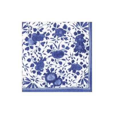 Delft Boxed Paper Cocktail Napkins in Blue, 40 per Box