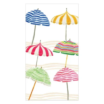 Beach Umbrellas Paper Guest Towel/Buffet Napkins, 15 Per Pack