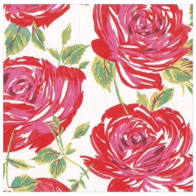 Bella Rosa Red Paper Dinner Napkins, 20 per Pack